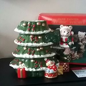 Christmas Pitcher vintage